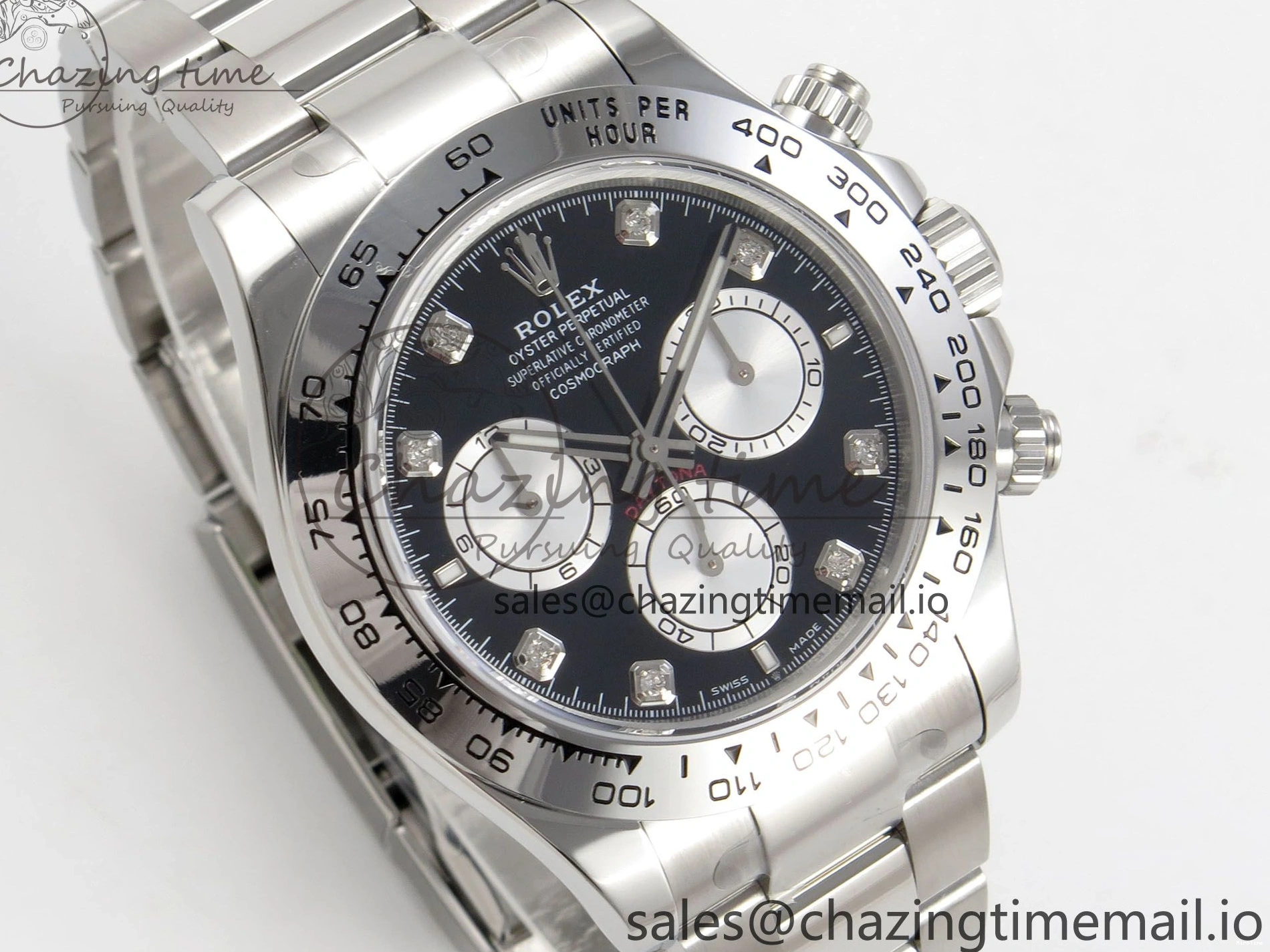 MiroTime 0327 Tailored Daytona 126509 Clean 1:1 Best Edition Black SS Dial on SS Bracelet Super Clone DD 255